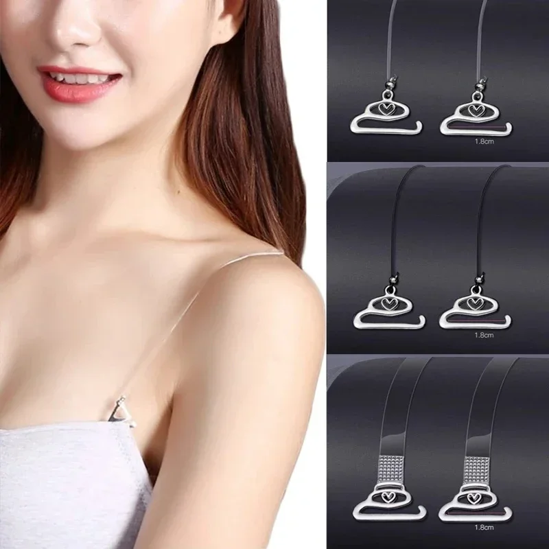 1/3/6pairs Women Bra Accessories Female Underwear Non-slip Buckle Extender for Women Elastic Bra Straps Non-Slip Back Bra Straps