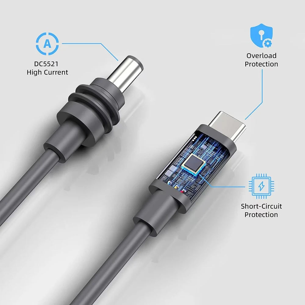For Type-C To DC Data For Starlink For Mini 100W  For PD Fast Charging  For USB-C Power Cable Power Cords