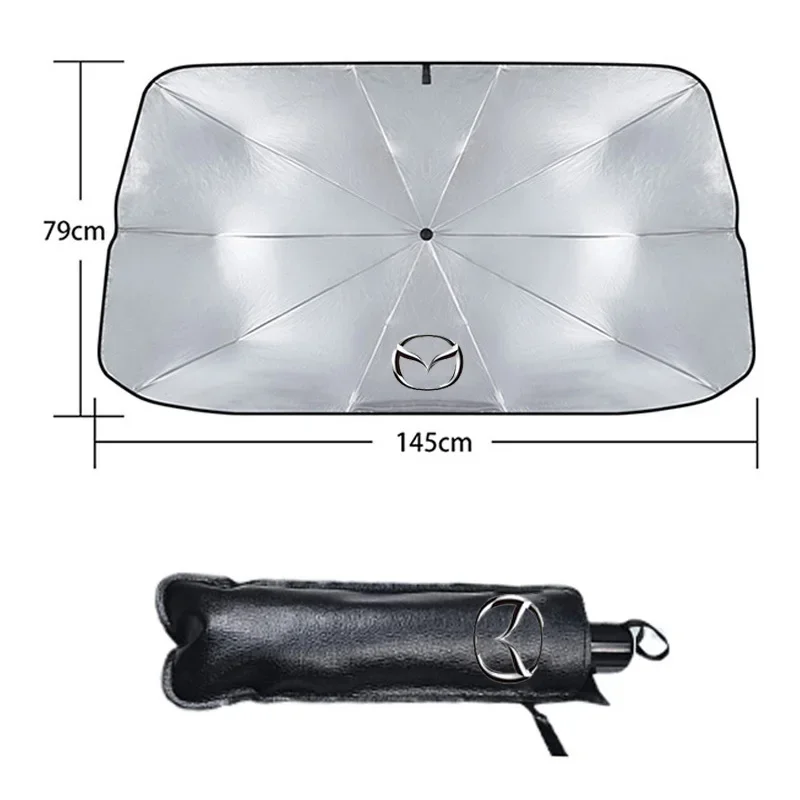 Car Parasol Sun Shade Protector Auto Front Window Sunshade Covers For Mazda 2 3 5 M5 Ms CX-4 CX5 CX6 CX7 M3 M6 MX3 MX5 Rx8 Axela