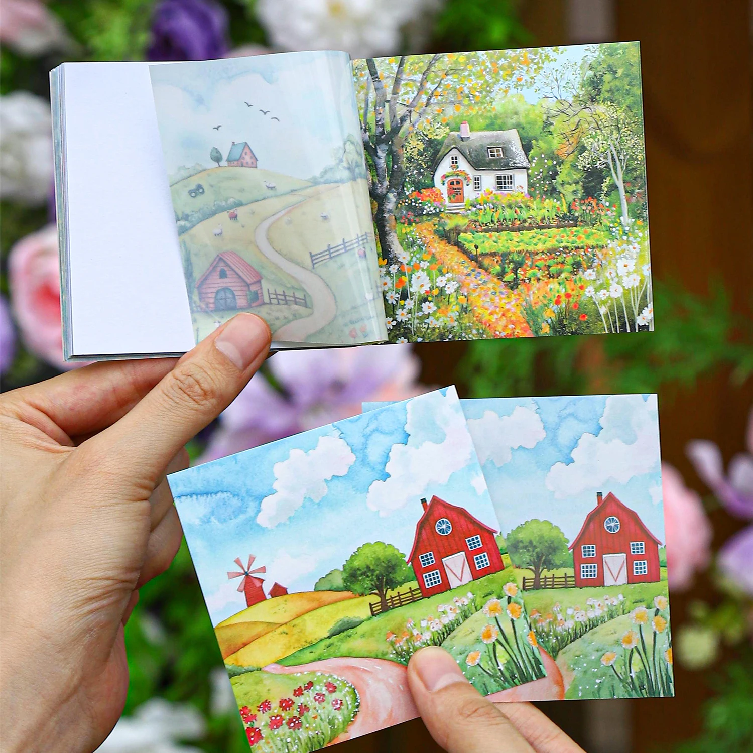 

30 Pcs Scenery of the four Seasons Sticker Book INS Scenery Handbook Scrapbooking Decorative Material Planner Journal Stickers