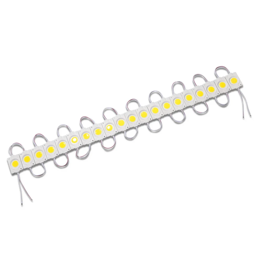 20 sztuk/partia nowy 2.4W/szt. moduł LED COB wtryskowy z obiektywem DC12V światło reklamowe, podświetlenie LED dla liter kanałowych