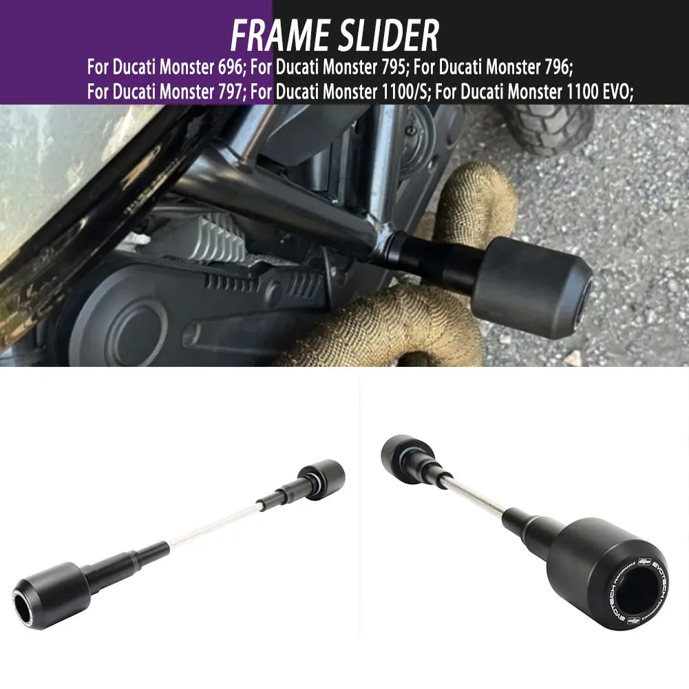Motorcycle Landing Protection Accessories Anti-Drop Frame Sliders Crash Protector For Ducati Monster 696/795/796/797/1100/S