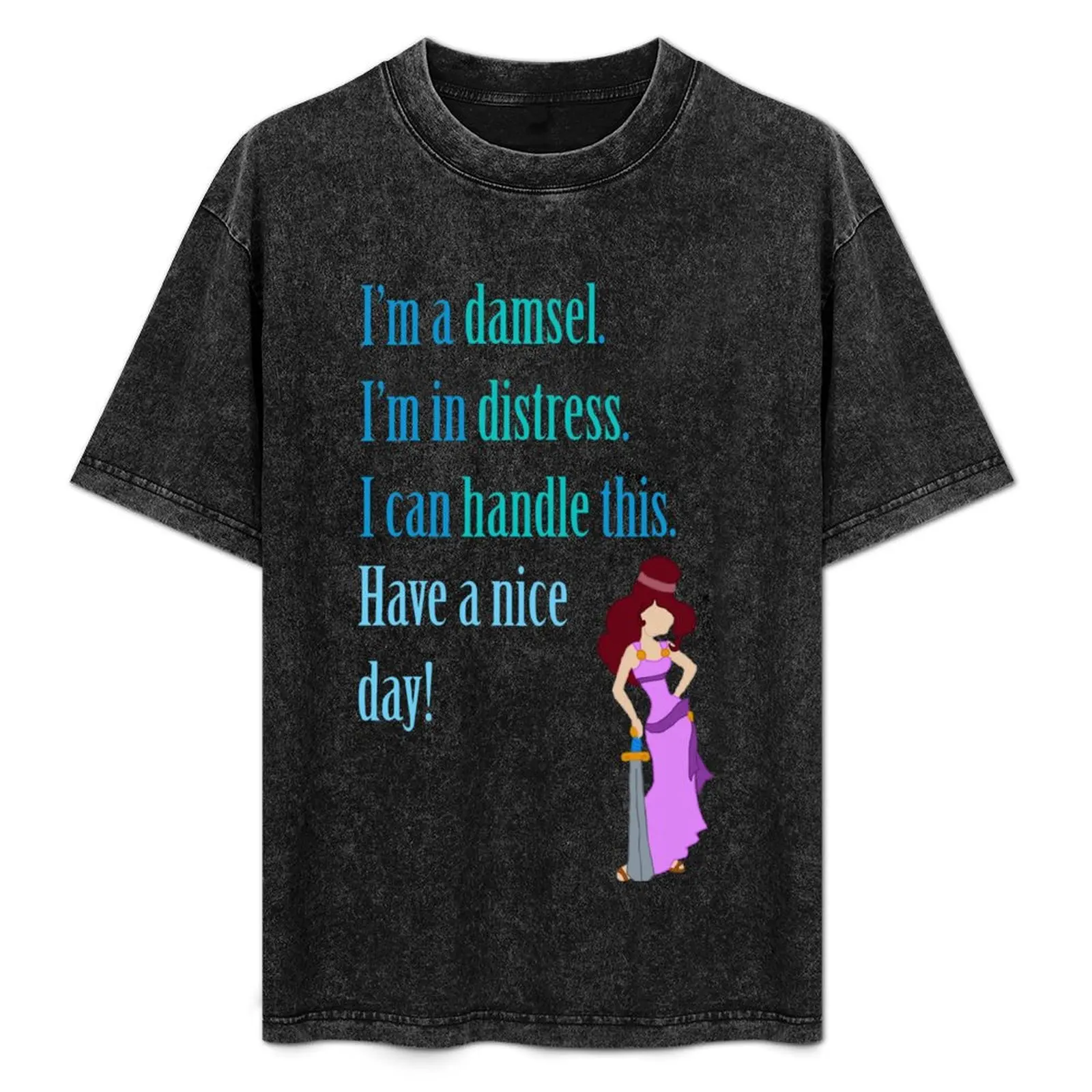 

Damsel in Distress T-Shirt Casual Minimalist Short Sleeve Top