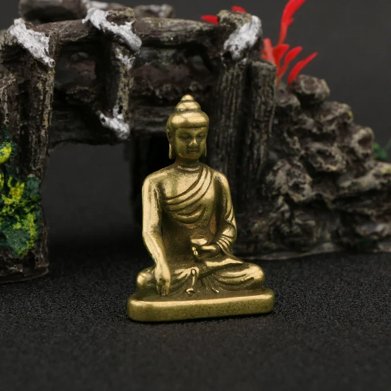 

Little Fairy/ Brass Peaceful Buddha Creative Desk Home Decoration Miniature Ornament Statue Tea Pet Toy Crafts Gift Collectibles