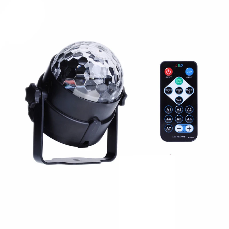 

UV 3 LEDs Magic Ball Light Stage Effect Lighting with Remote Controller Auto Sound Control for DJ Show Concert Party