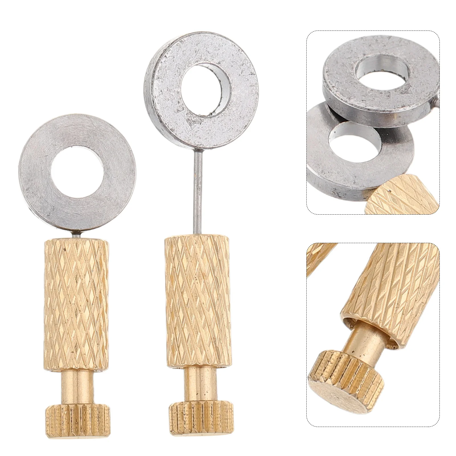 

2Pcs Positioning Pins Stainless Steel DIY Hand Sewing Tools Accurate Thread Positioning Needles for Leathercraft