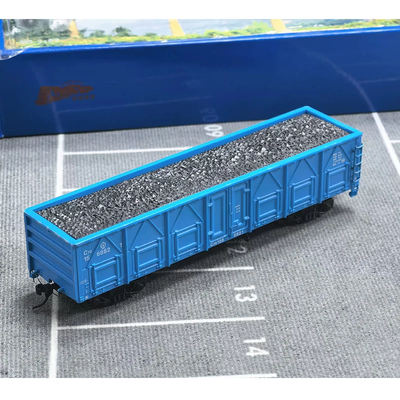 HO Type 1/87 Train Model C70 Open Car Coal Mine Car Freight Car Blue Random Number Issued One Section Carriage Model Toy Gift