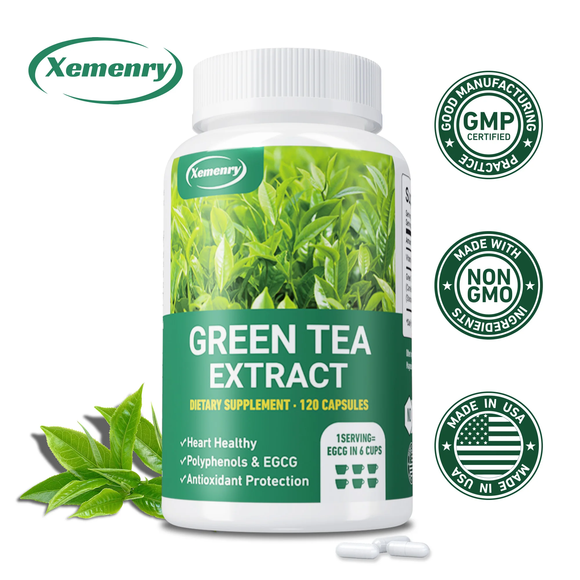 

Green Tea Extract - Weight Management, Metabolism, Supports Skin, Brain and Heart Health, Boost Energy Levels, Immune System