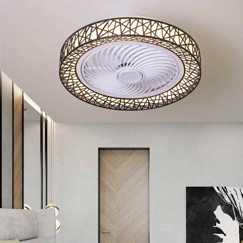 

Bird's Nest Fan Light Ceiling Bedroom Light Smart Dining Room Invisible Ceiling Fan Light Led With Fan Chandelier