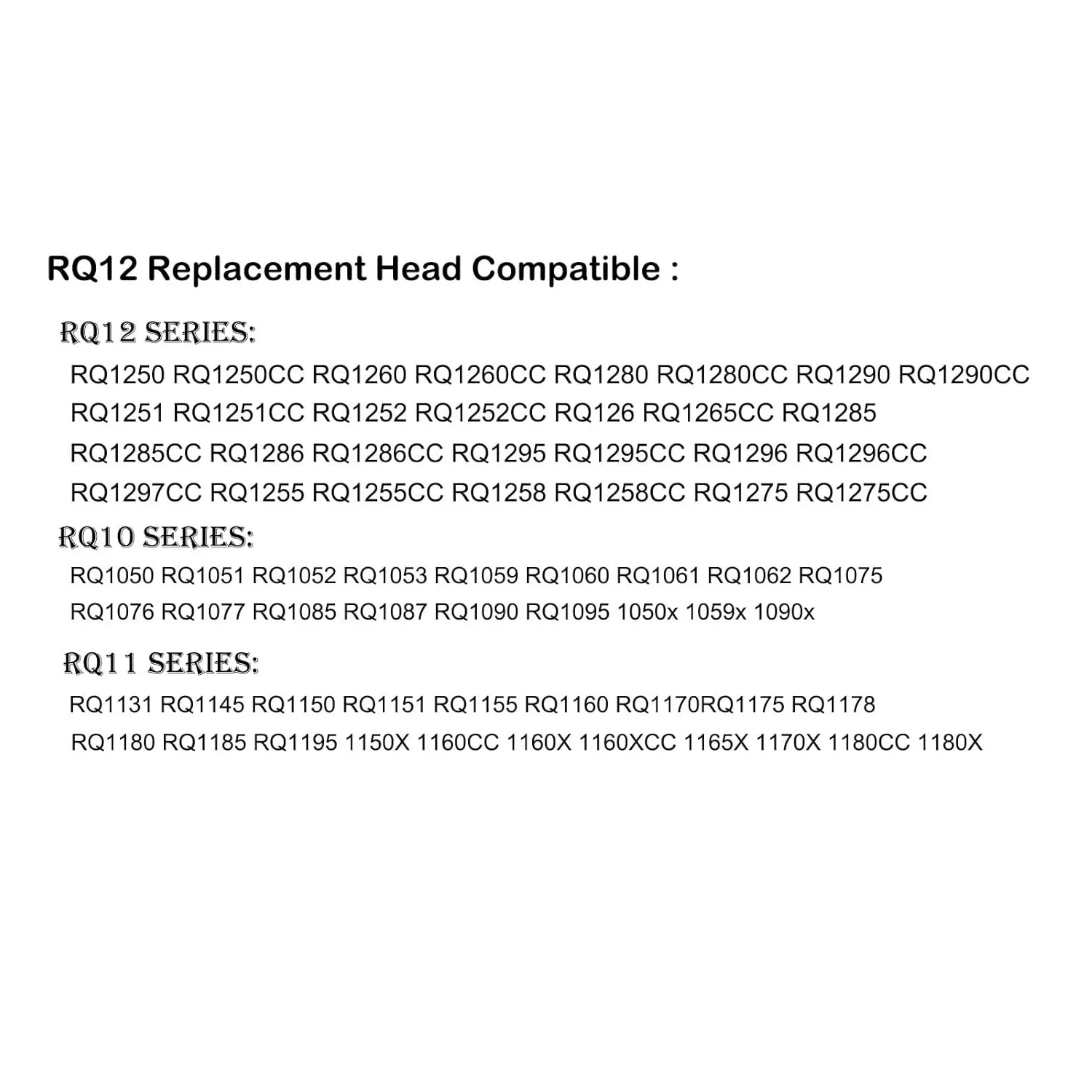 RQ12 Replacement Shaver Heads, Compatible For RQ12xx,such as RQ1250 RQ1260 RQ1280 RQ1290 RQ1296 RQ1286 RQ1275 RQ1255 RQ1285 ...