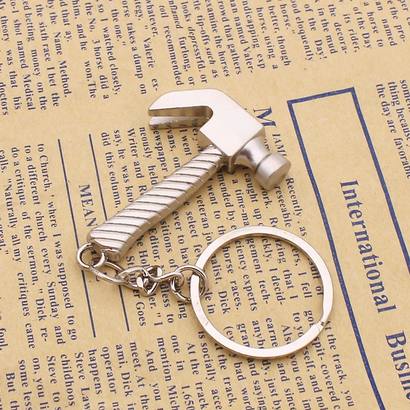 Creative gadget Keychain Personalized tool Keychain chain Screwdriver Wrench Ruler Pliers Hammer