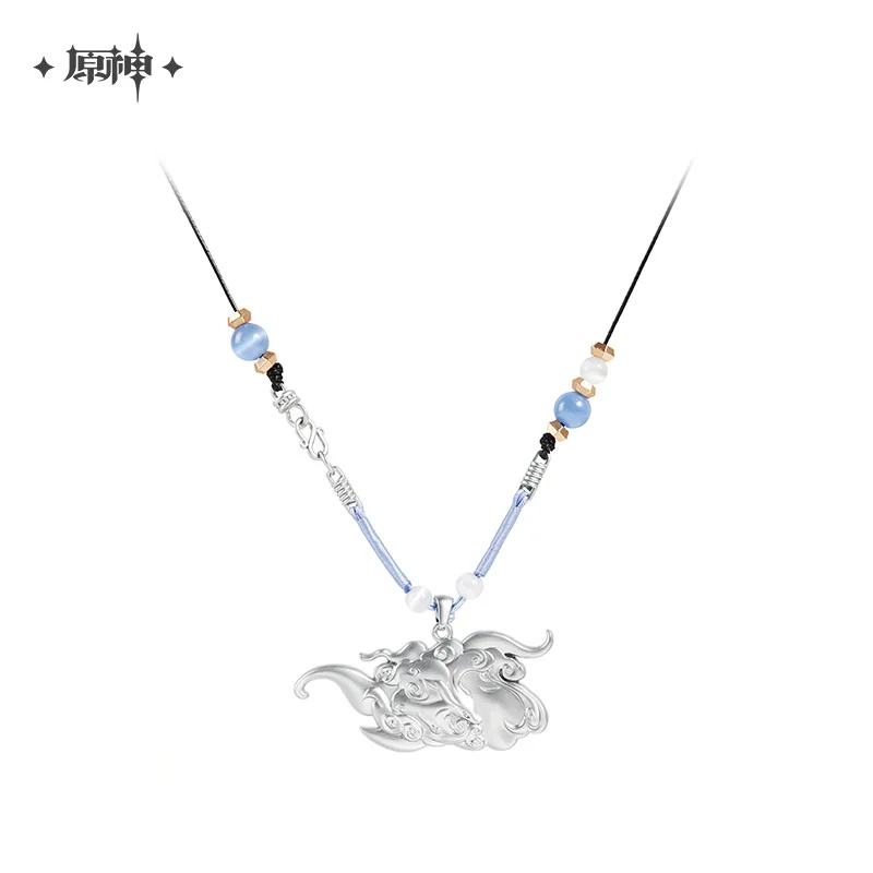 Anime Genshin Impact Ganyu Metal Necklace Cosplay Couple Decoration Collar Chain Fashion Accessories Toys Gifts