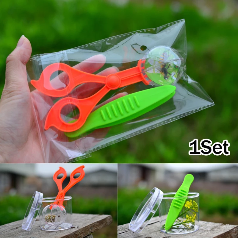 

Набор для изучения природы для детей: инструменты для изучения растений и насекомых, пластиковые ножницы, зажимы, пинцеты, развивающие материалы Монтессори