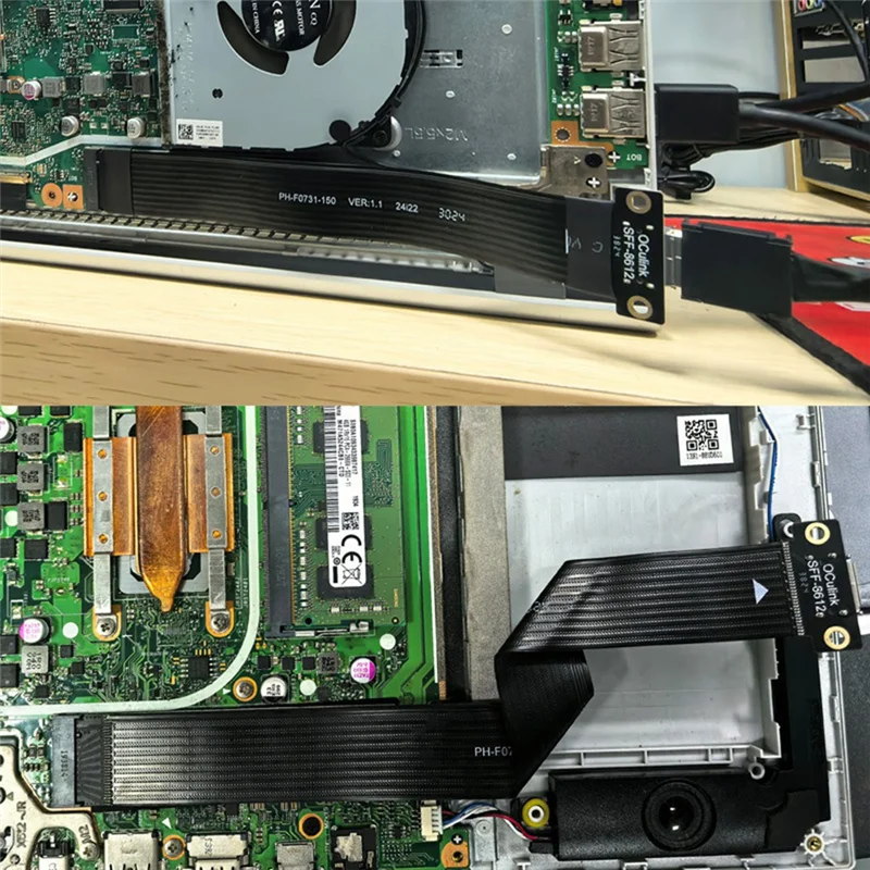 Goed Made-M.2 Nvme PCIE 4.0 Naar Oculink SFF-8611 SFF-8612 Vrouwelijke Adapter Kabel Laptop Externe Grafische Kaart Verlengkabel