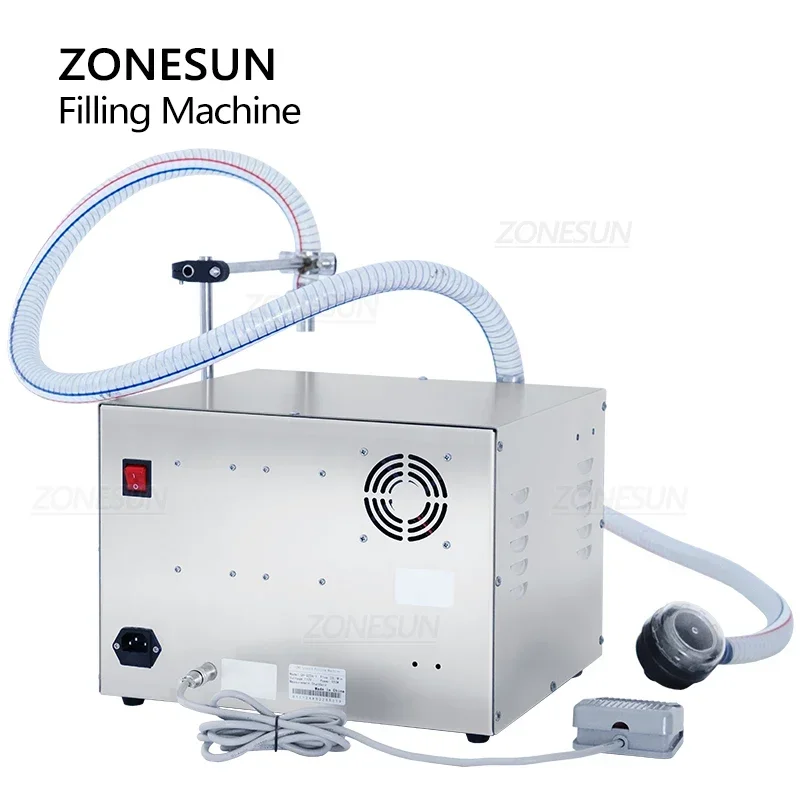 ZONESUN Machine de remplissage de liquide pompe magnétique fluides corrosifs bouteille à haut débit détergent boisson shampooing remplissage ZS-G25A