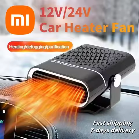 Xiaomi Portable Car Heater Car 12V Heater 24V Car Heater Windshield Automatic Defogging Defrost Heater Fast Heating 2025 New