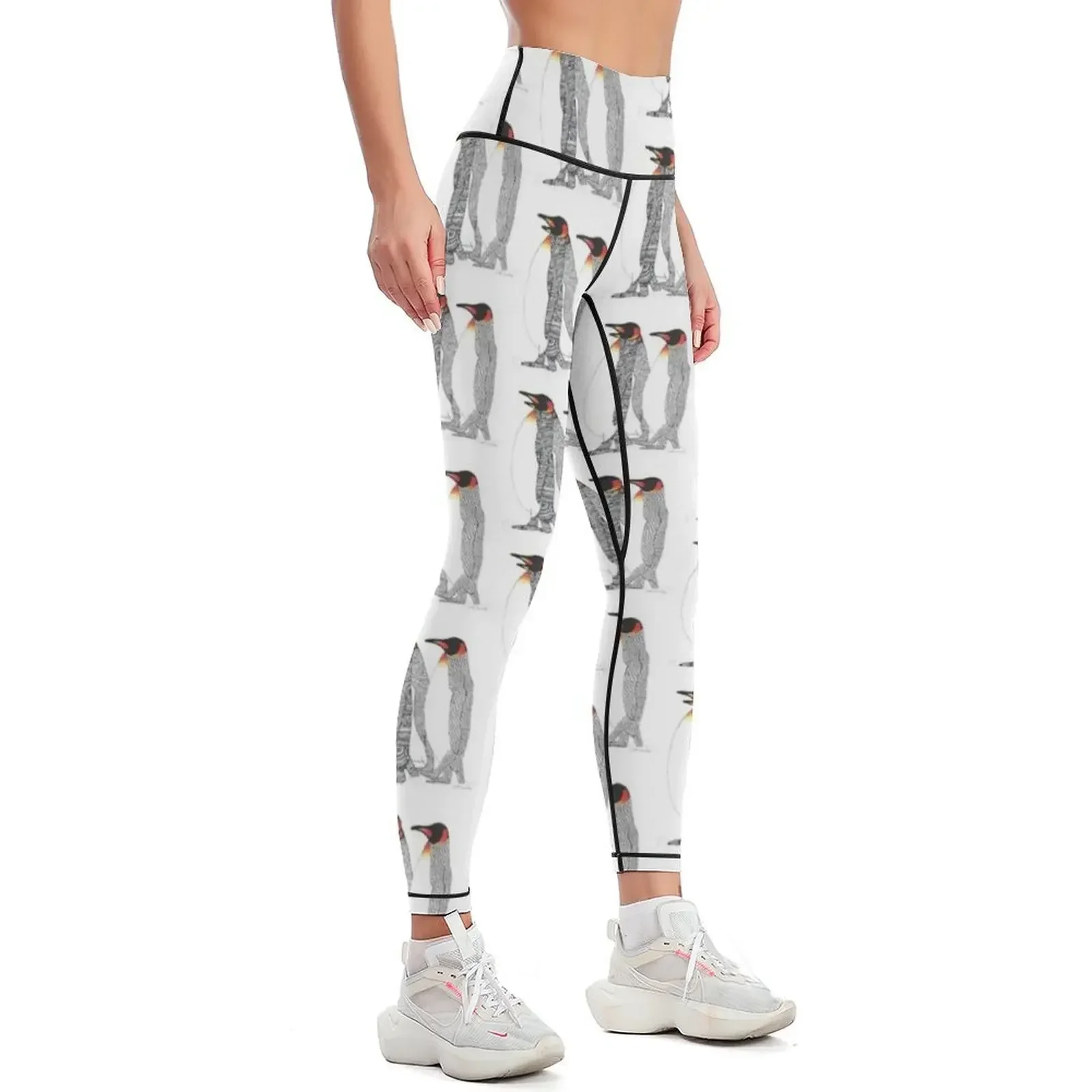 Little Men In Black Suits Leggings Women's pants fitness set gym exercise clothing for Women's push up Womens Leggings