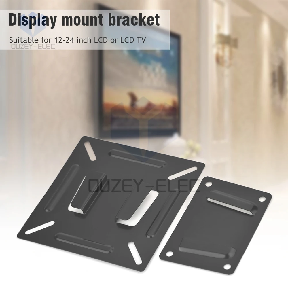 14-26Inch Monitor Bracket Universal Metal TV Stand Wall-mounted Snap Fastener Flat Panel Bracket LCD TV Wall Support VESA 75/100