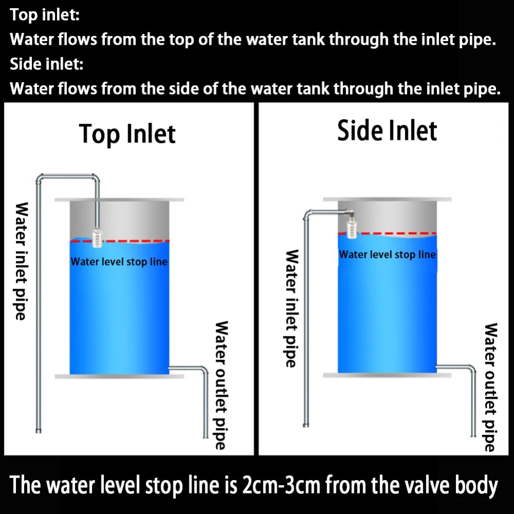 As Shown Automatic Water Control Automatic Float Valve For Tank Pond Float Valve Easy Installation Float Valve