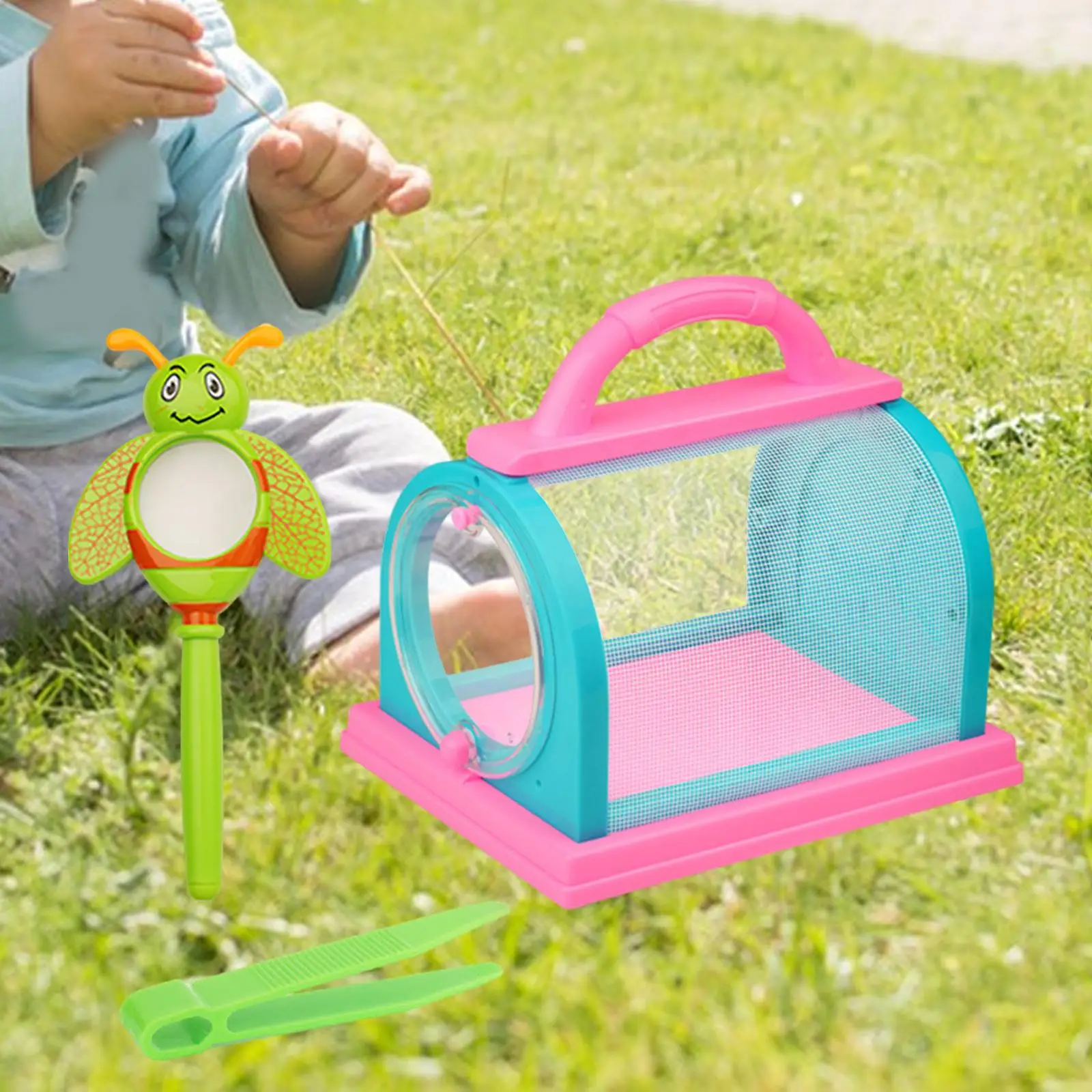 Tragbare Bug Catcher Kit Explorations ausrüstung liefert Lernspiel zeug spielen Lupe Bug Catcher Box für Kinder Kleinkinder