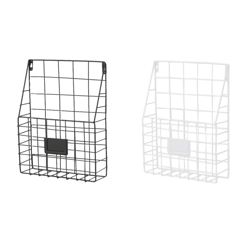 

Metal Mesh Wire Shelf Hanging Folder Mail Document Organizer Newspaper Magazine Storage Shelf Wall Shelves