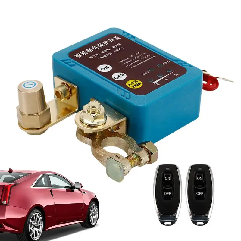 Car Battery Leak Protection 12/24V Automatic Battery Shut Off Anti Leakage Automatic Marine Battery Shut Off Agricultural Car