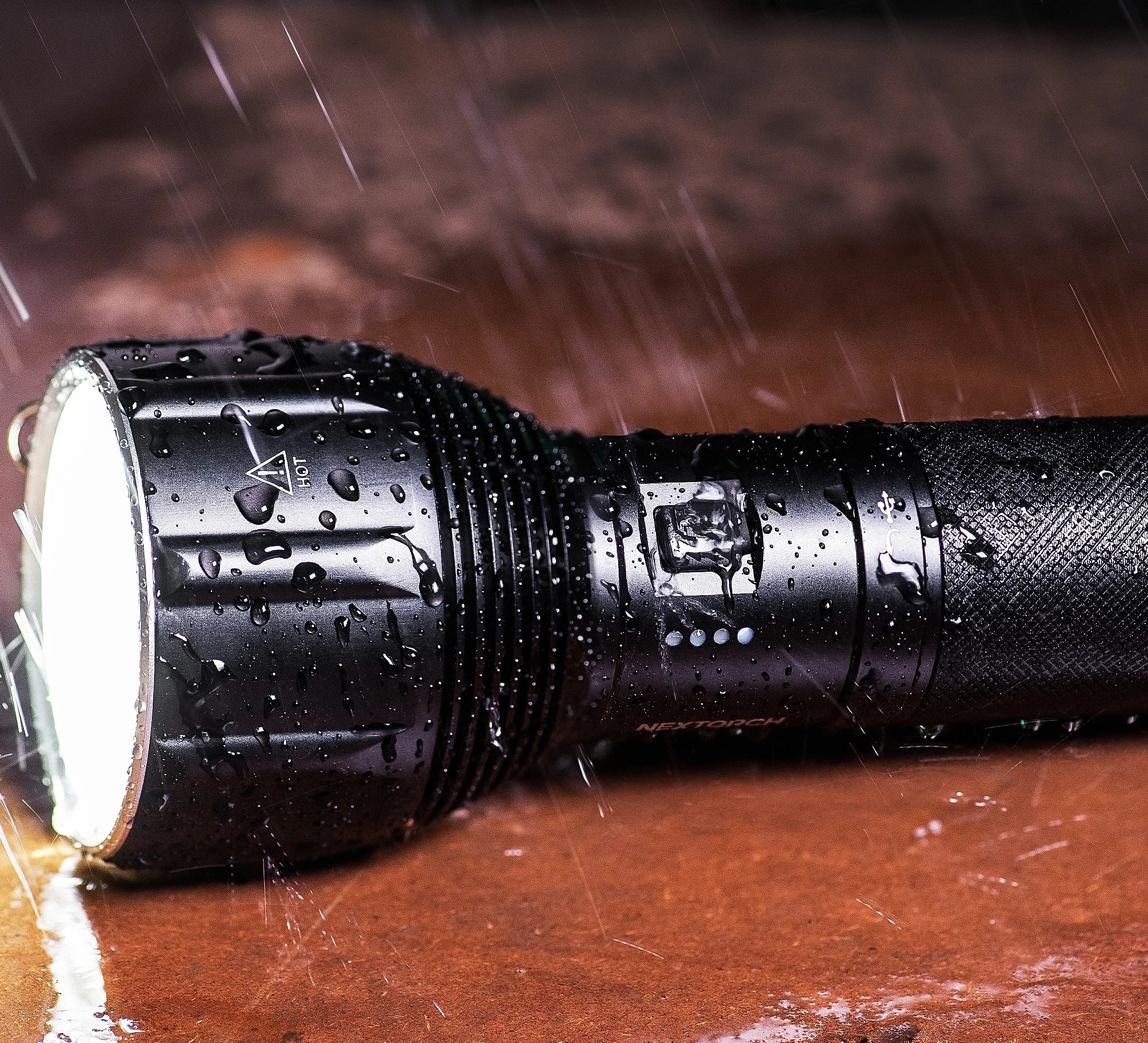 2022 Nextorch 3500 Lumen Powerful Flashlight SAINT TORCH 11 Led Strobes Lights Night Lighting Outdoor Hiking Torch