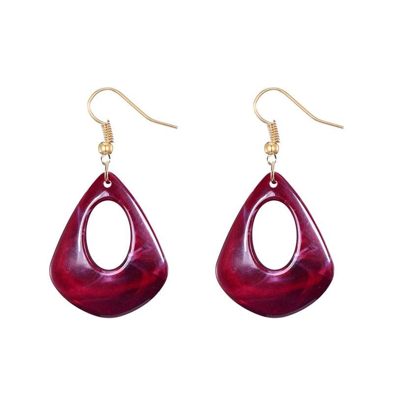 Eenvoudige Mode Drop Bengelen Acryl Oorbellen Voor Vrouwen Kolczyki Koreaanse Geometrische Hangende Bohemian Oorbellen Sieraden Pendientes