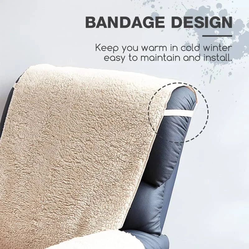Funda de sofá de lana para sillón, almohadilla de protección reclinable de lana gruesa, funda protectora antideslizante para muebles, decoración del hogar, alfombrilla cómoda