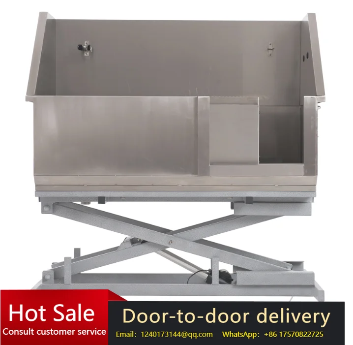 Professional Raised Elevated Stainless Steel Pet Dog Grooming Wash Station Bath Tub for Salon Home