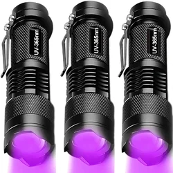 365/395nm UV Zaklamp Zoombare Ultra Violet Zaklamp Ultraviolet Verlichting voor Huisdier Urine Vlekken Schorpioenen Fluorescerende Agent Detector