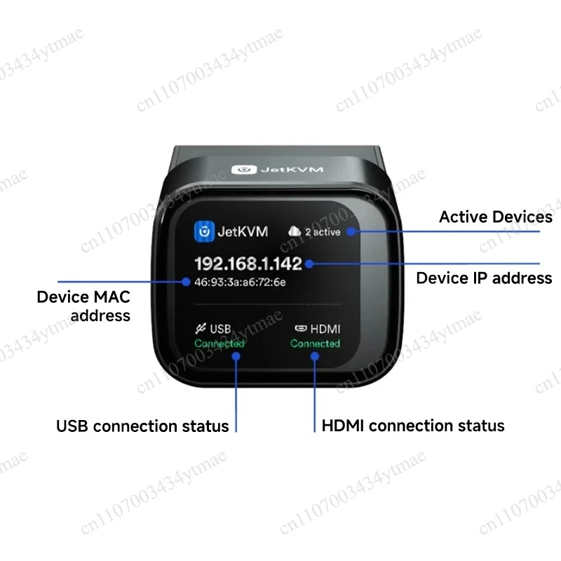 Jetkvm IP-KVM Open Source Remote Controller Desktop Remote Management Device for Windows Mac Linux