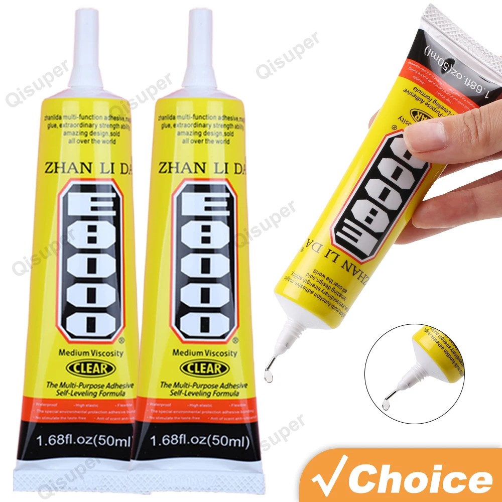 Transparent E8000 Glue Phone Touch Screen Repair Tool Rhinestones Jewelry Accessory Beads Contact Epoxy Adhesive 15ml 50ml 110ml