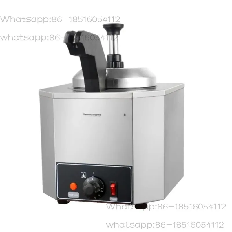 

Commercial Hot Fudge Warmer Nacho Cheese Sauce Warmer Pump Dispenser 650W Cheese Warmer Restaurants Snack Stations Cupcake Store