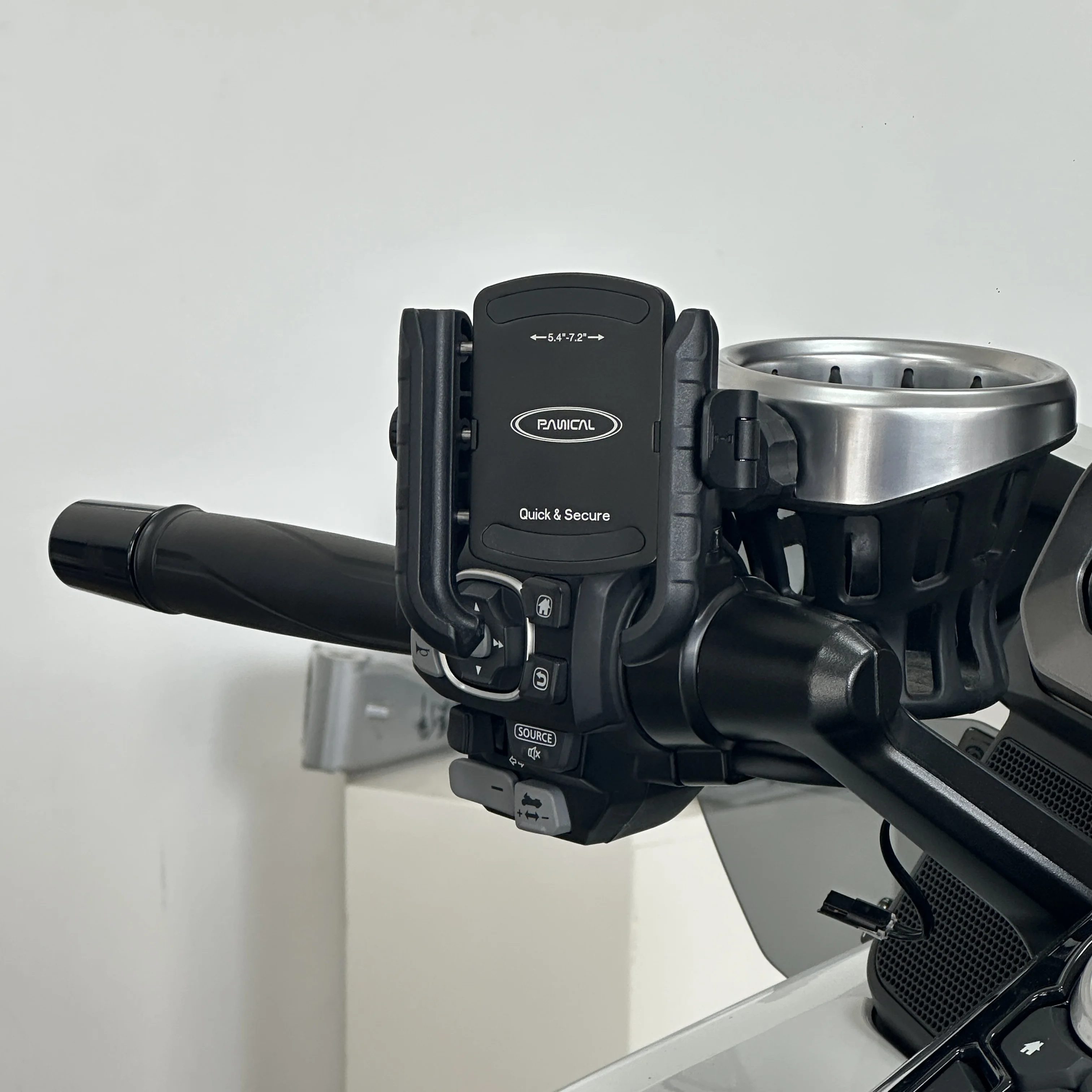 PANICAL für Honda GoldWing GL1800 GL1500 Motorrad-Lenker-Getränkehalter, Lenker-Handyhalter, Zubehör, Navigationshalterung – Detail 10