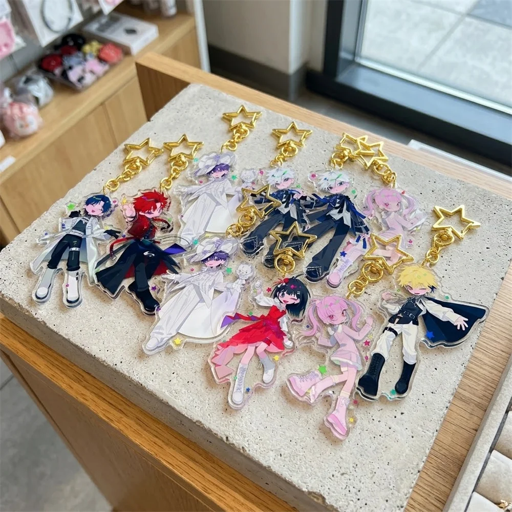 6CM Anime Link Click Acrylic Keychain Model Cosplay Charm Characters Ornament Accessories Goods Collection birthday  Gifts