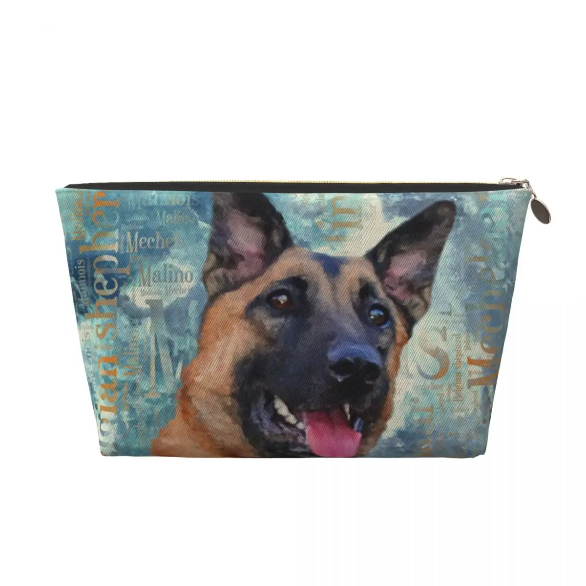 Custom Travel Malinois Dog Toiletry Bag Cute Belgian Shepherd Mechelaar Cosmetic Makeup Organizer Beauty Storage Dopp Kit Case