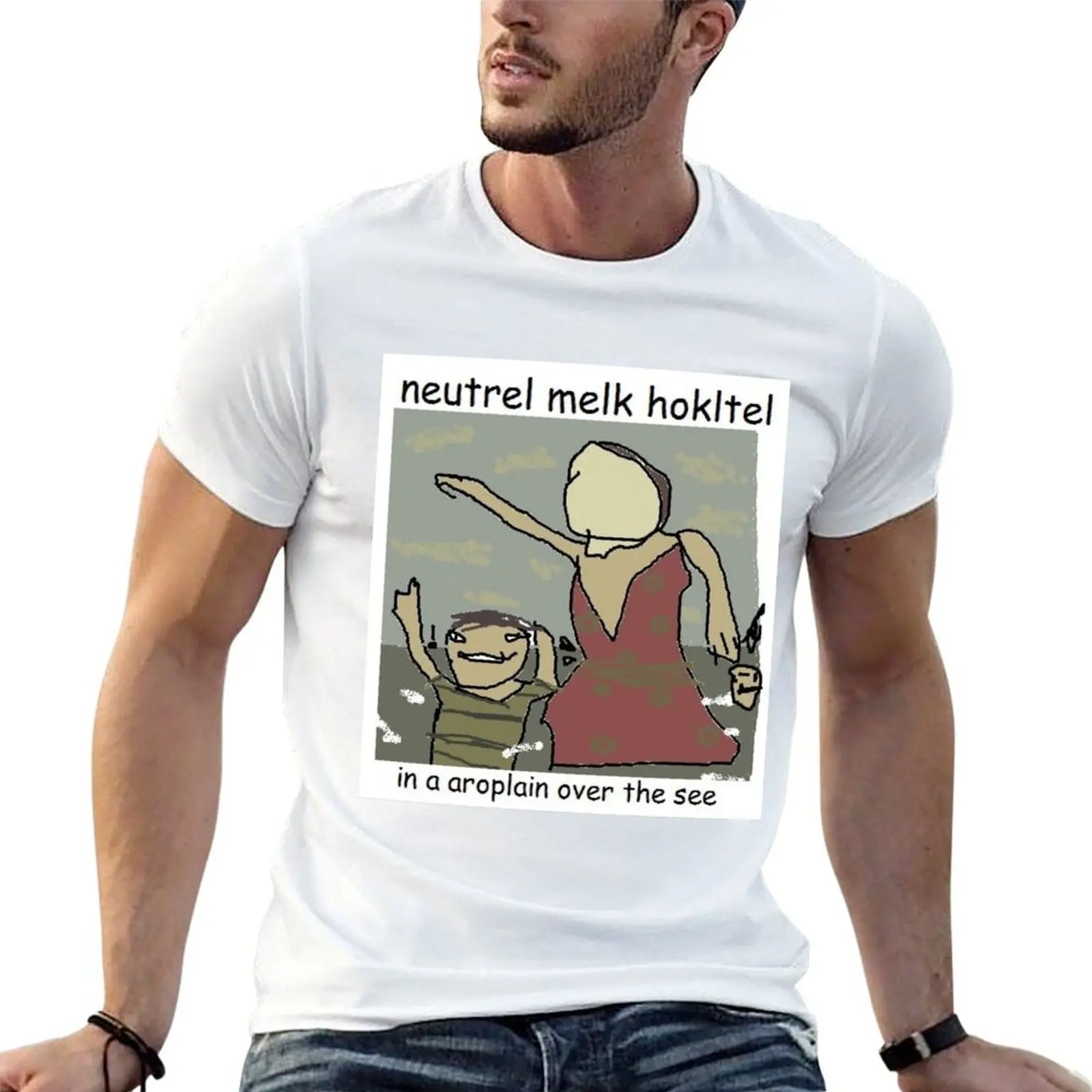 Neutral Meme Hotel T-Shirt Sporty Breathable Short Sleeve T-Shirt