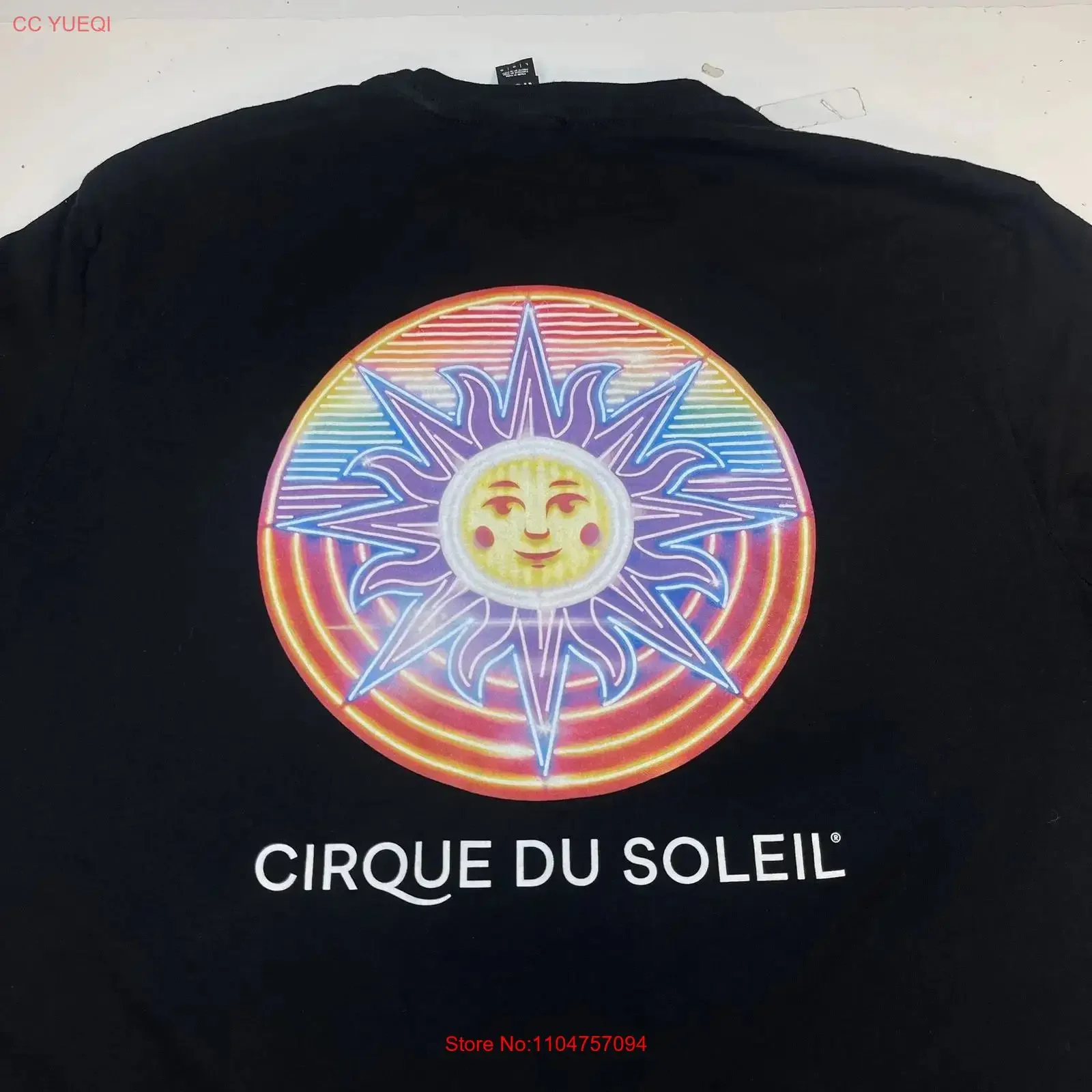 CIRQUE DU SOLEIL T SHIRT Sz Mens L Las Vegas Circus Show Colorful Sun vintage Washed Comfortable Slightly Versatile