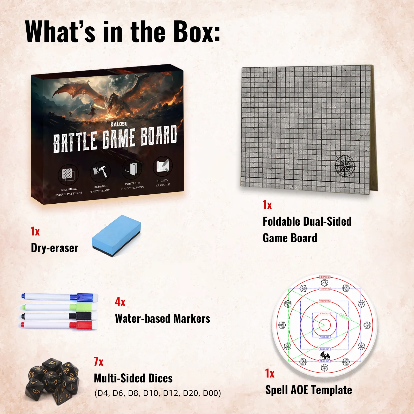 مجموعة لوحة ألعاب قتالية قابلة - مراجعة Board Game Template وسعره
