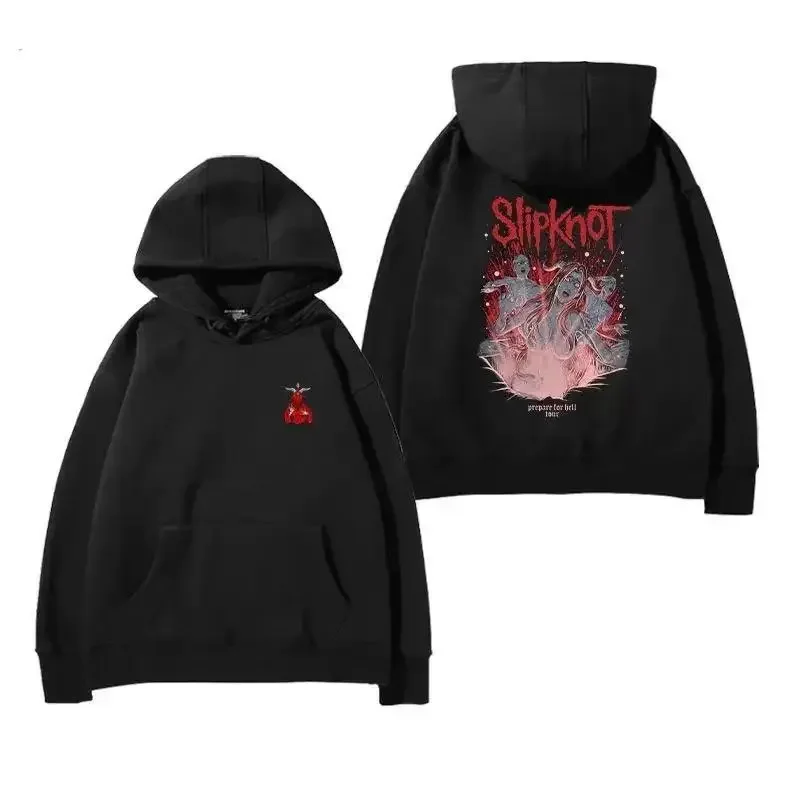 Slipknot Live Knot Band Hoodie für Männer, Heavy Metal Rock, Surrou-Sänger, Grafikdruck, Ausgefallenes Musikgeschenk, Lässige Sweatshirts für Fans – Detail 15