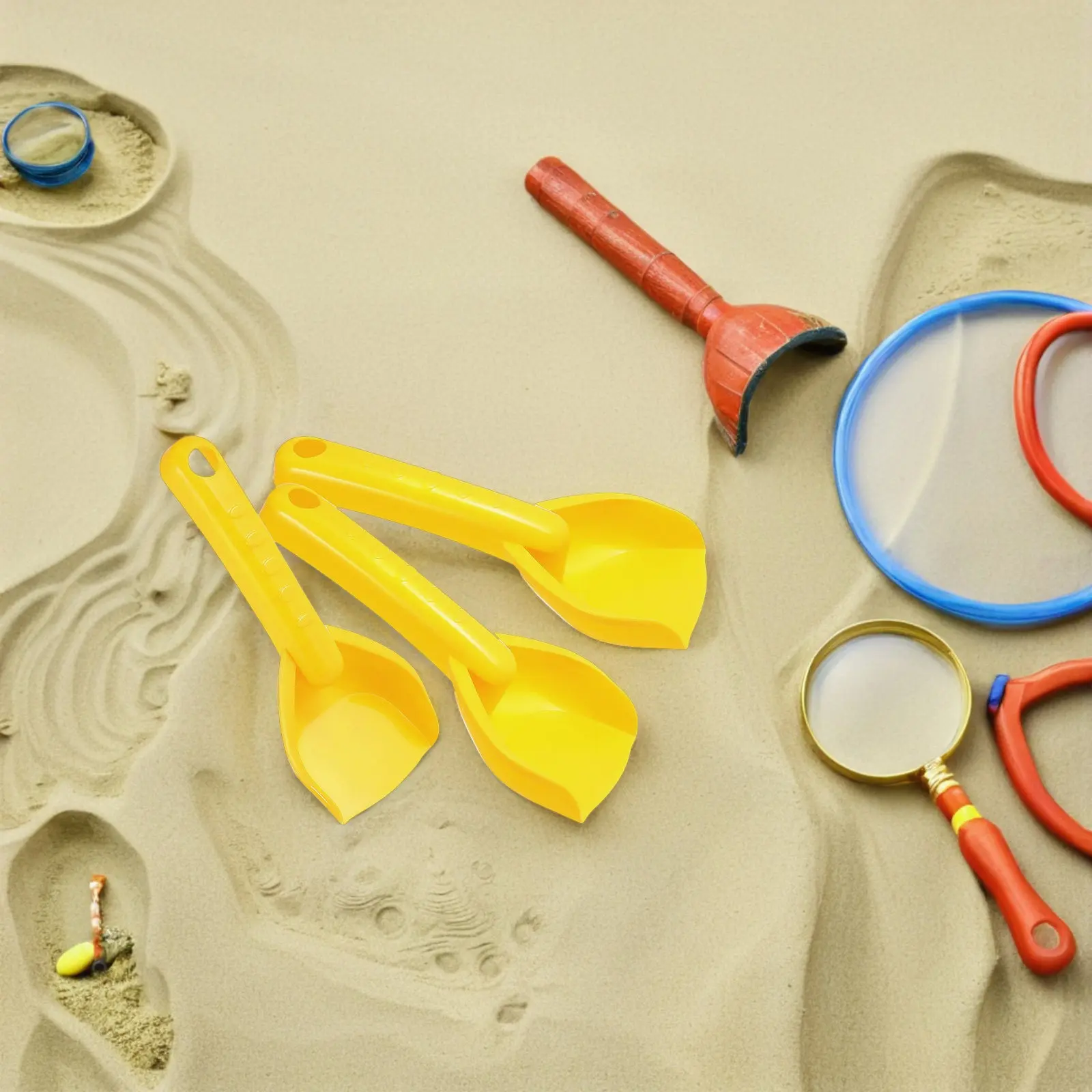 16Pcs Kids Sand Shovels Mini Plastic Diggers Beach Sandbox Digging Planting Snow Outdoor Use Sand Spade for Kids