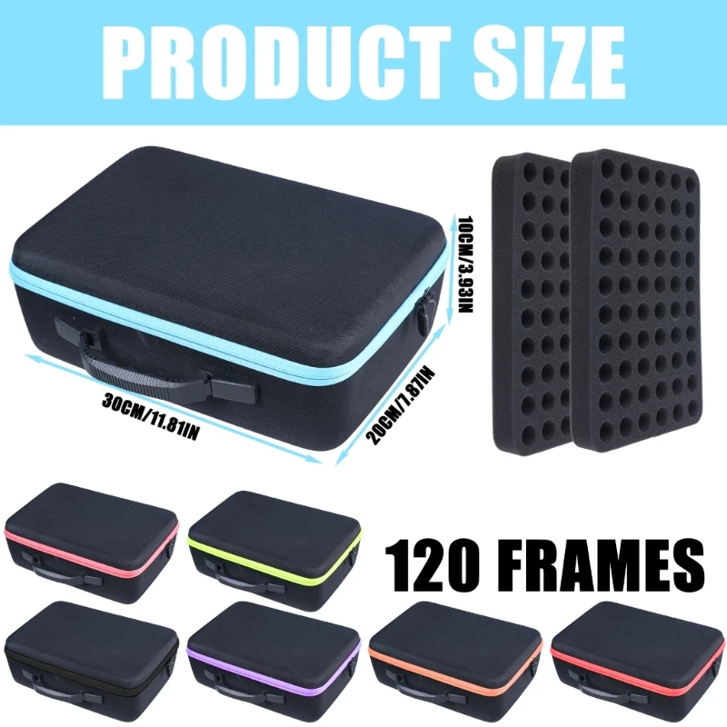 Travel Ready Essential Oils Case EVA Holds 120 Small Bottles 5-10ML