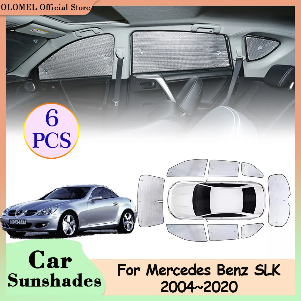 Full Coverage for Mercedes Benz SLK-Class R171 R172 2004~2020 Car Sunshades Rear Side Window Windshield Pad Sunvisor Accessories