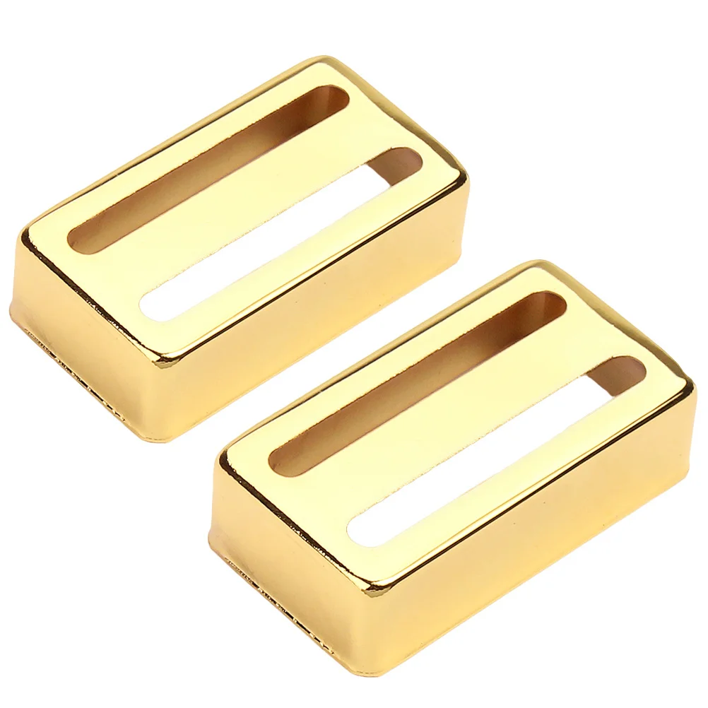 

2Pcs Dual Pickup Covers Metal for Electric Guitar Replacement Parts - Golden Tone Protection Accessory Gb311 Pickup Cover Guitar