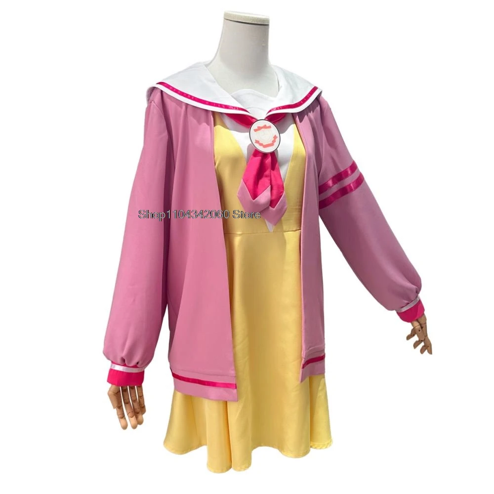 Manaka Laala Cosplay Anime Pripara Costume Pink Youth Cute Academy Short Skirt Accessories Set Halloween Party girl Uniform