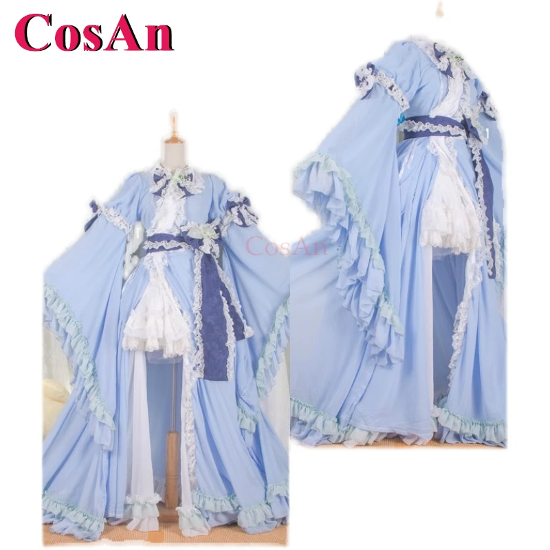 CosAn【Customized】Game Touhou Project Saigyouji Yuyuko Cosplay Costumes Elegant Sweet Formal Dress Party Role Play Clothing New view 2