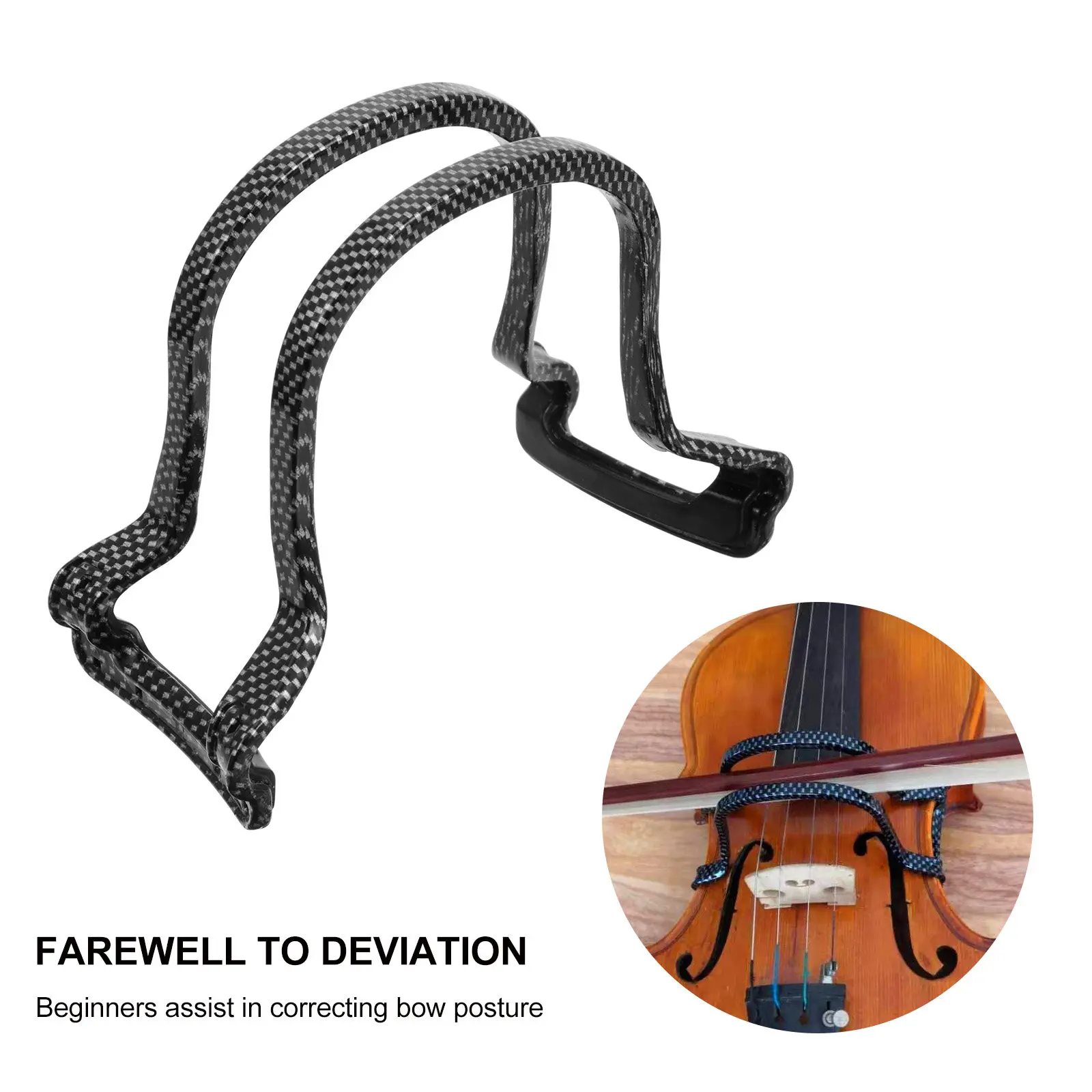 Violin Bow Straightener Double Track Adjustable Bow Corrector Practice Tool for Beginner Training Fiddle Accessory
