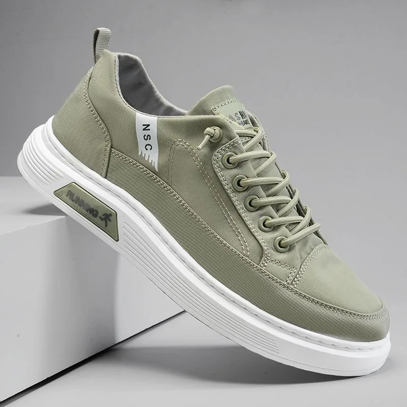 Spring Summer Men Canvas Shoes Outdoor Lightweight Breathable Flats Casual Shoes Wear-resistant Soft Sole Youth Running Sneakers
