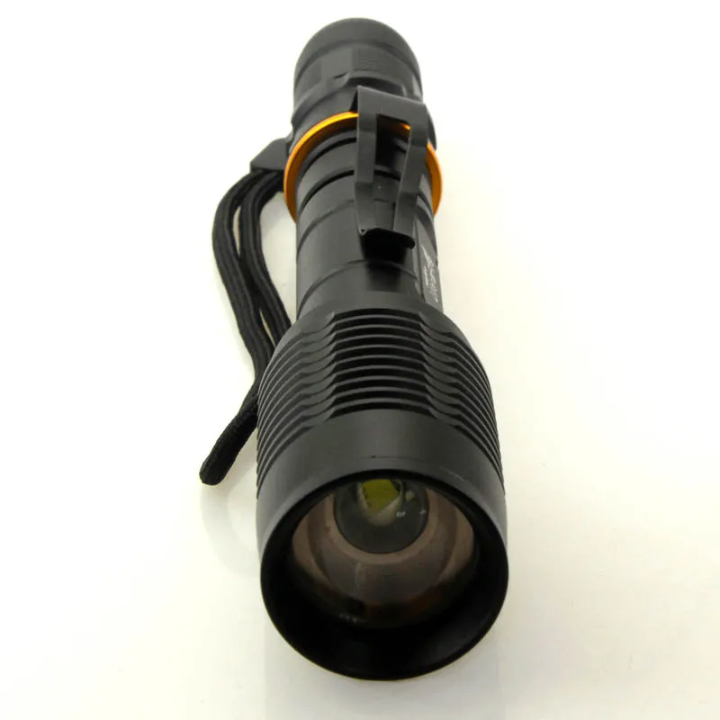 高輝度LED懐中電灯,5000ルーメン,アップグレード,4.2v,XML-T6,バッテリー18650,白色光フォーカス